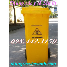 Thùng rác y tế 240 Lít VX240V - chất thải nguy hại