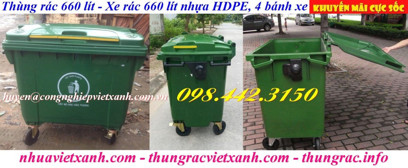 Thùng rác Việt Xanh – thùng rác công nghiệp, thùng nhựa, khay nhựa, nhựa công nghiệp