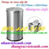 Thùng rác inox nắp lật 250x610