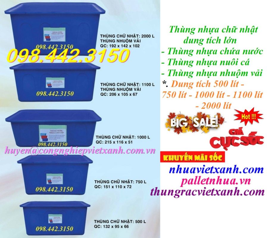 Thùng rác Việt Xanh – thùng rác công nghiệp, thùng nhựa, khay nhựa, nhựa công nghiệp