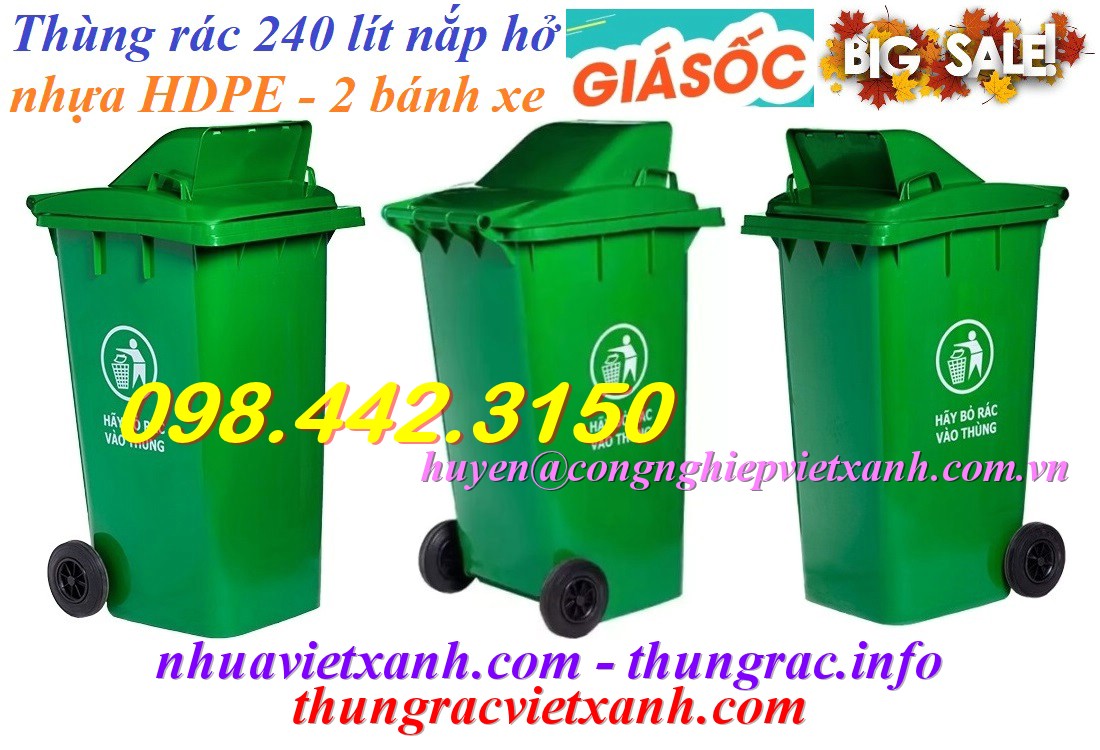 Thùng rác Việt Xanh – thùng rác công nghiệp, thùng nhựa, khay nhựa, nhựa công nghiệp