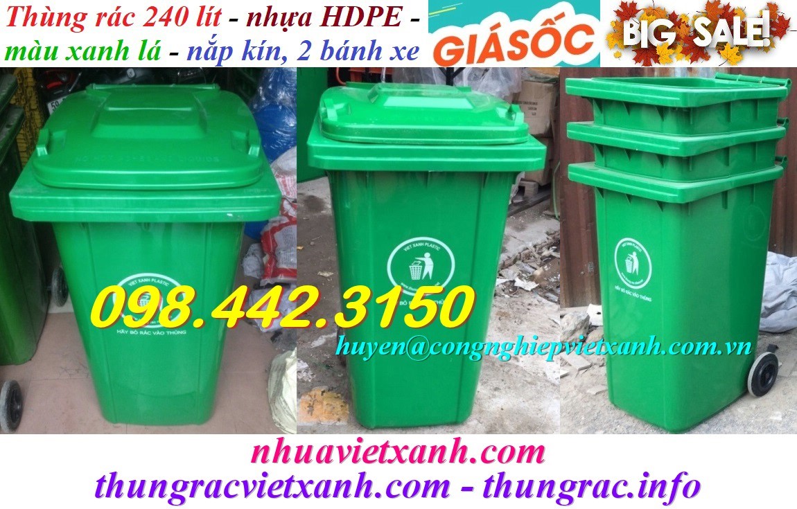 Thùng rác Việt Xanh – thùng rác công nghiệp, thùng nhựa, khay nhựa, nhựa công nghiệp