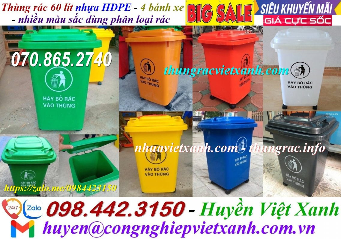 Thùng rác Việt Xanh – thùng rác công nghiệp, thùng nhựa, khay nhựa, nhựa công nghiệp