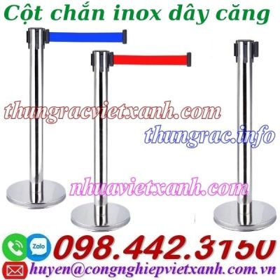 Cột chắn inox dây căng