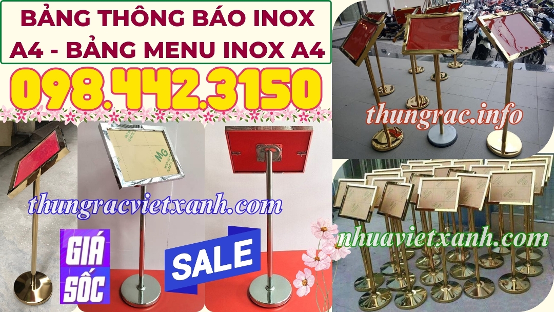 Bảng thông báo inox
