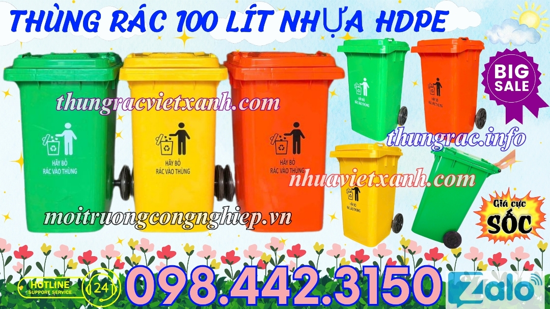 Thùng rác Việt Xanh – thùng rác công nghiệp, thùng nhựa, khay nhựa, nhựa công nghiệp