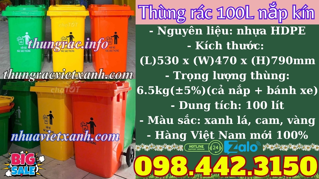 Thùng rác Việt Xanh – thùng rác công nghiệp, thùng nhựa, khay nhựa, nhựa công nghiệp