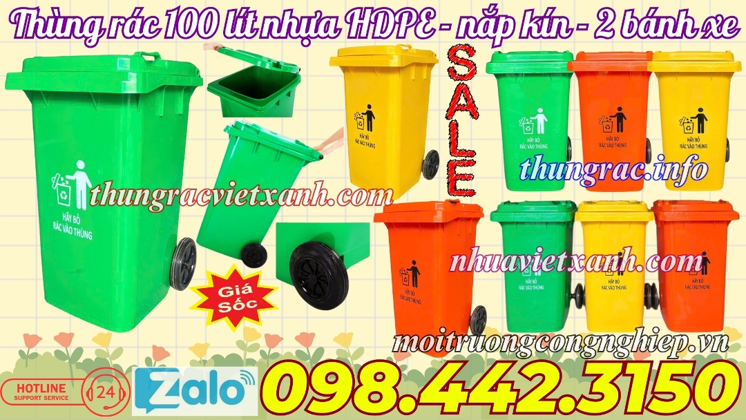 Thùng rác Việt Xanh – thùng rác công nghiệp, thùng nhựa, khay nhựa, nhựa công nghiệp